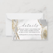 Correspondance Carte de note Détails de l'Agadie de la masse blan (Devant)