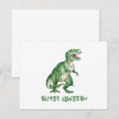 Correspondance Carte de note Dinosaur du garçon (Devant / Derrière)