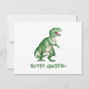 Correspondance Carte de note Dinosaur du garçon