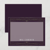 Correspondance Carte de note d'inspiration Queen (Devant / Derrière)