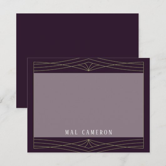 Correspondance Carte de note d'inspiration Queen (Devant / Derrière)