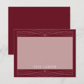 Correspondance Carte de note d'inspiration Queen (Devant / Derrière)