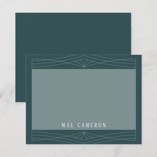 Correspondance Carte de note d'inspiration Queen (Devant / Derrière)