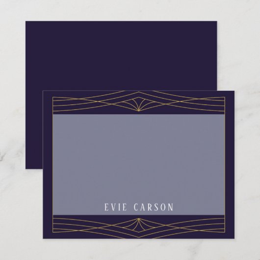 Correspondance Carte de note d'inspiration Queen (Devant / Derrière)