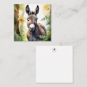 Correspondance Carte de note Donkey Cute (Devant / Derrière)