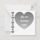 Correspondance Carte de note du 25e anniversaire heureuse (Dos)