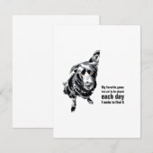 Correspondance Carte de note du laboratoire noir (Devant / Derrière)