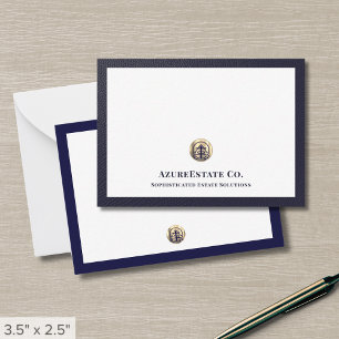 Correspondance Carte de note du logo professionnel Gold Seal