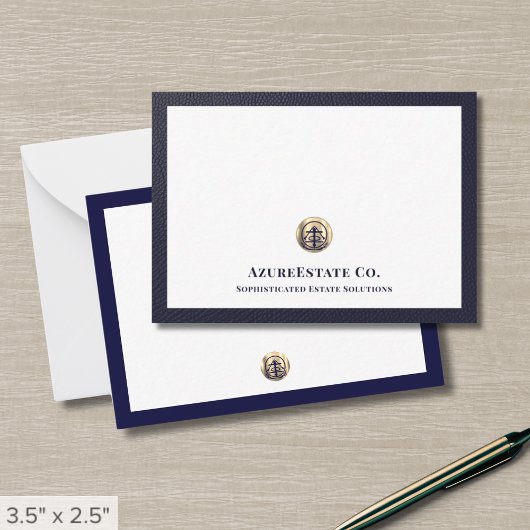 Correspondance Carte de note du logo professionnel Gold Seal
