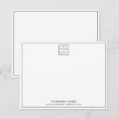 Correspondance Carte de note du nom de l'entreprise personnalisée (Devant / Derrière)