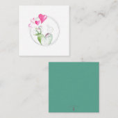 Correspondance Carte de note du Plante Cactus Coeur mignon (Devant / Derrière)