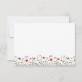 Correspondance Carte de note élégante florale chic (Dos)