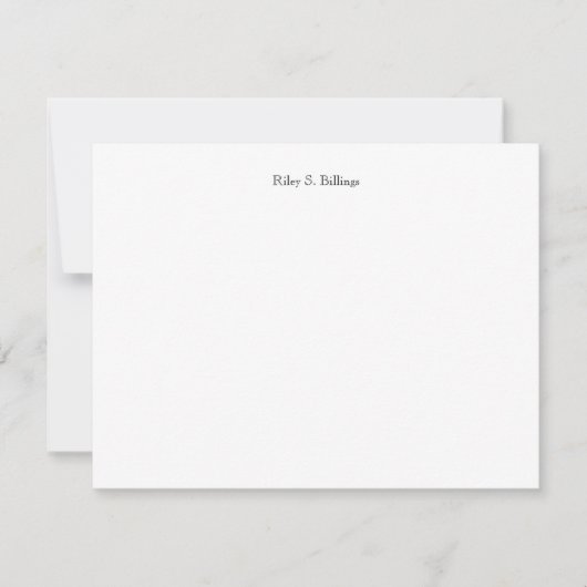 Correspondance Carte de note élégante simple professionnelle chic (Devant)