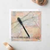 Correspondance Carte de note Flat Dragonfly (Devant/Arrière en situation)