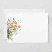 Correspondance Carte de note florale chic élégante (Dos)