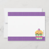 Correspondance Carte de note "Heart" Cupcakes (Dos)