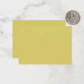 Correspondance Carte de note jaune chaud doux (Devant/Arrière en situation)