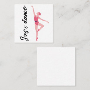Correspondance Carte de note Just Dance Ballerina Ballet élégan