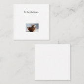 Correspondance Carte de note Kitten Mini Thank You (Devant / Derrière)