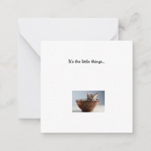 Correspondance Carte de note Kitten Mini Thank You