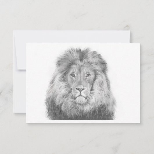 Correspondance Carte de note Lion (Devant)