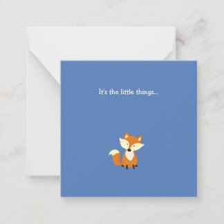 Correspondance Carte de note Little Fox Mini Thank You
