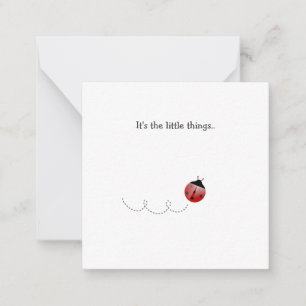 Correspondance Carte de note Little Ladybug Mini Thank You