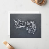 Correspondance Carte de note M & Mme (Devant/Arrière en situation)