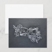 Correspondance Carte de note M & Mme (Devant / Derrière)