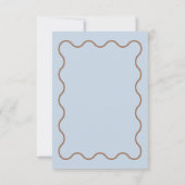 Correspondance Carte de note Marguerite Bleu Clair avec Bordure O (Dos)