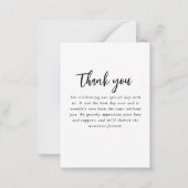 Correspondance Carte de note Mariage fleur sauvage Mallard Duck (Dos)