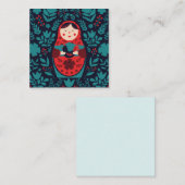 Correspondance Carte de note Matreshka (Devant / Derrière)