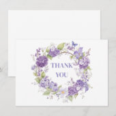 Correspondance Carte de note Merci (Devant / Derrière)