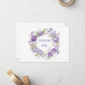Correspondance Carte de note Merci (Devant/Arrière en situation)