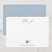 Correspondance Carte de note Merci aux citrons botaniques (Devant / Derrière)