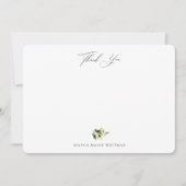 Correspondance Carte de note Merci aux citrons botaniques (Devant)