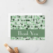 Correspondance Carte de note Merci (Cobblestone Green) (Devant/Arrière en situation)