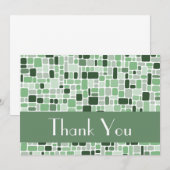 Correspondance Carte de note Merci (Cobblestone Green) (Devant / Derrière)