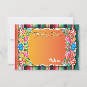 Correspondance Carte de note mexicaine Fiesta Merci