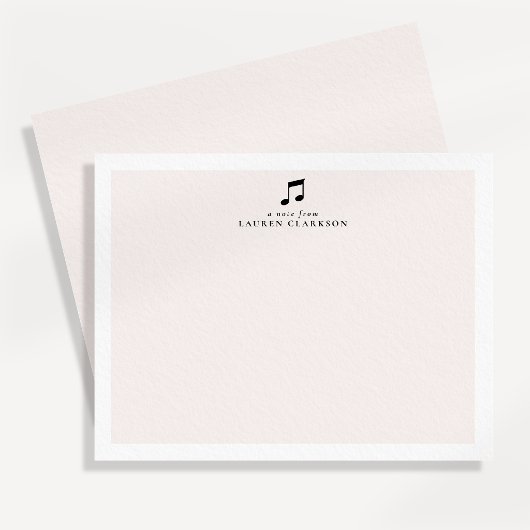 Correspondance Carte de note minimale de note de musique noire