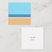 Correspondance Carte de note moderne de plage (Devant / Derrière)