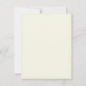 Correspondance Carte de note Monogramme de chèque vert (Dos)