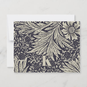 Correspondance Carte de note Motif vintage William Morris Marigol