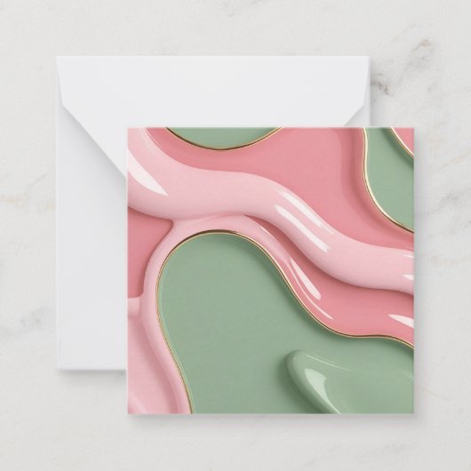 Correspondance Carte de note multi-usage au graphisme élégant (Devant)