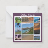 Correspondance Carte de note Oahu, Hawaii (Devant)