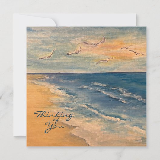 Correspondance Carte de note Ocean Beach Breeze (Devant)