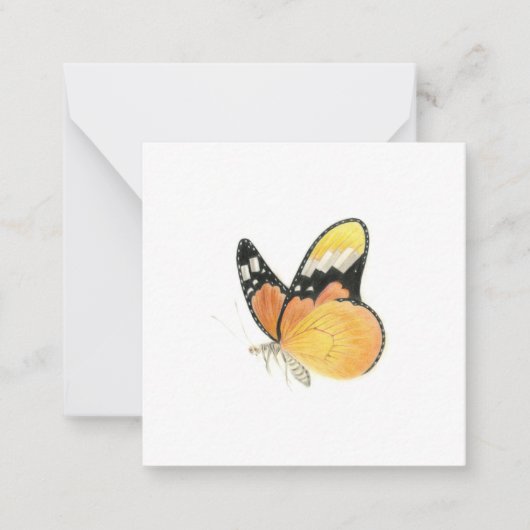 Correspondance Carte de note papillon (Devant)