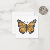 Correspondance Carte de note papillon (Devant/Arrière en situation)