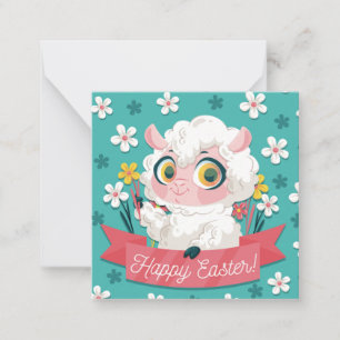Correspondance Carte de note Pâques mignonne