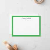 Correspondance Carte de note personnalisée (Devant/Arrière en situation)